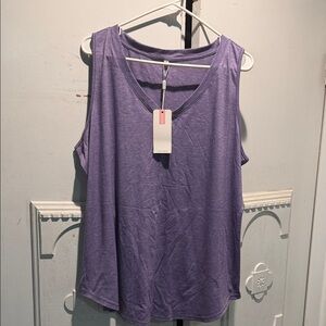 Everyday Lavender V-Neck Tank Top